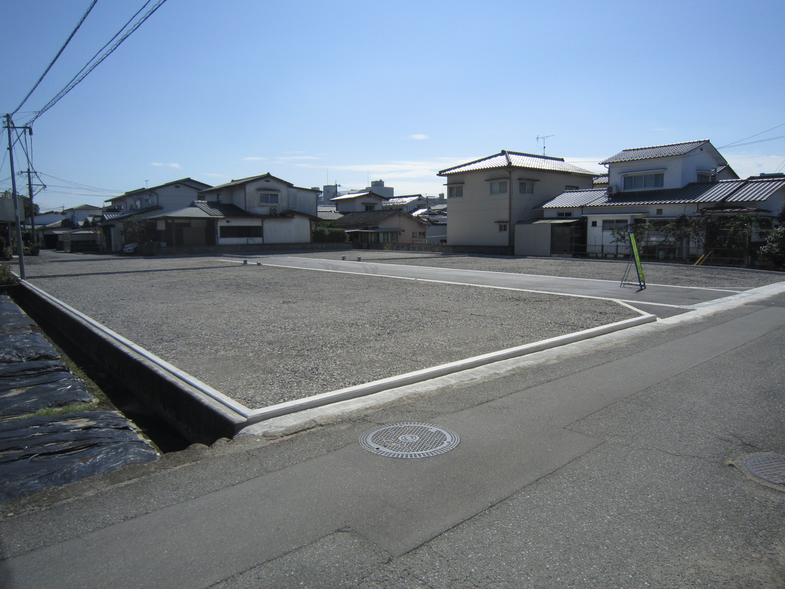 新規分譲地のソリアード三本松新町の区画№１は成約しました。